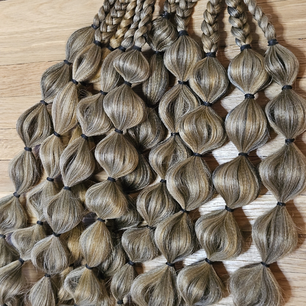 Handmade Elegant Braided Hair Extensions - Brown Ash Blonde